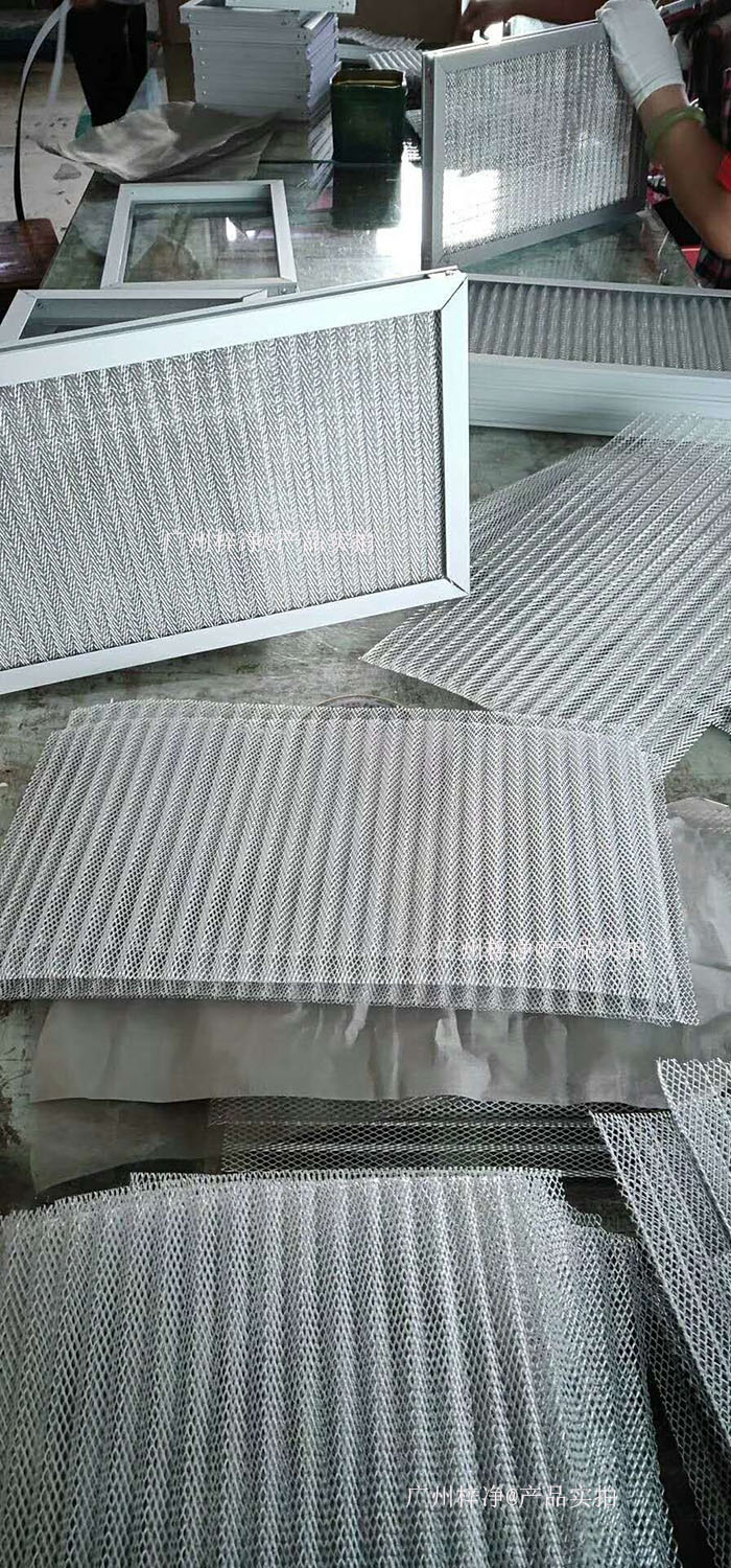 金屬網(wǎng)過濾器框架：鍍鋅鋼板、鋁合金或不銹鋼